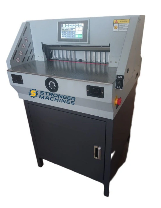 Guillotina G480 — Guillotina eléctrica de papel para industria gráfica. Kethal Business, Lima, Perú